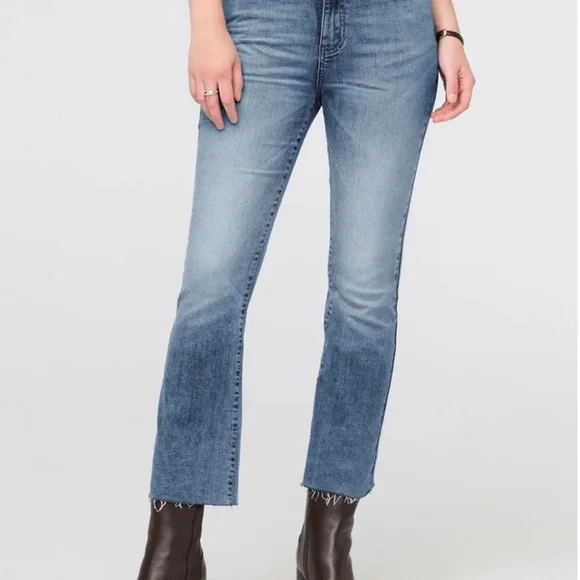 NWT DUER Womens Kick Flare Denim Pant in Beach Blue - Picture 9 of 14